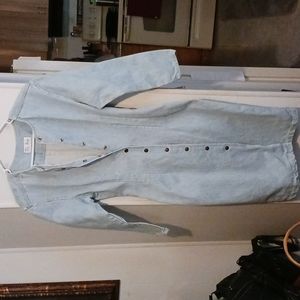 Paris Blues Jean Dress Vintage. Snaps almost all way down dress Just Measurement